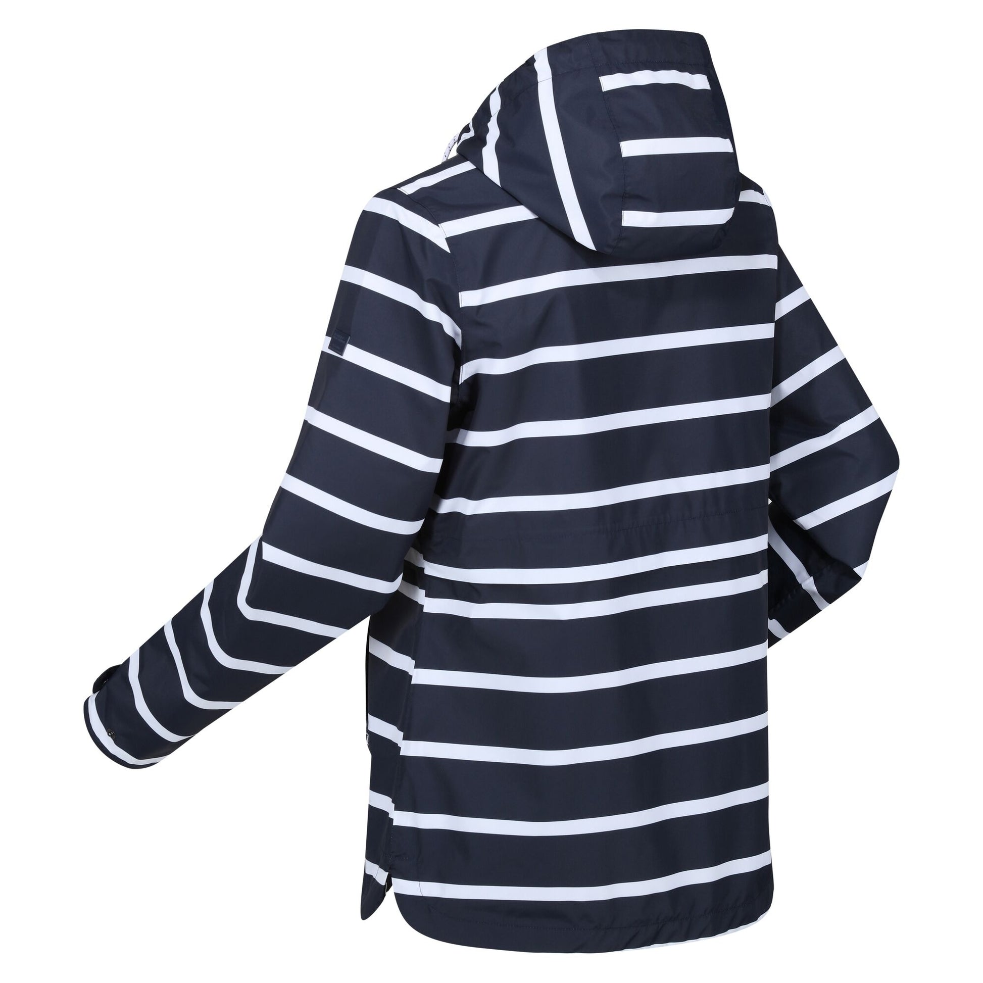 Navy-White - Lifestyle - Regatta Womens-Ladies Bayla Waterproof Raincoat