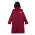 Dark Maroon - Front - Regatta Unisex Adult Waterproof Fleece Lined Changing Robe