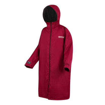 Dark Maroon - Back - Regatta Unisex Adult Waterproof Fleece Lined Changing Robe