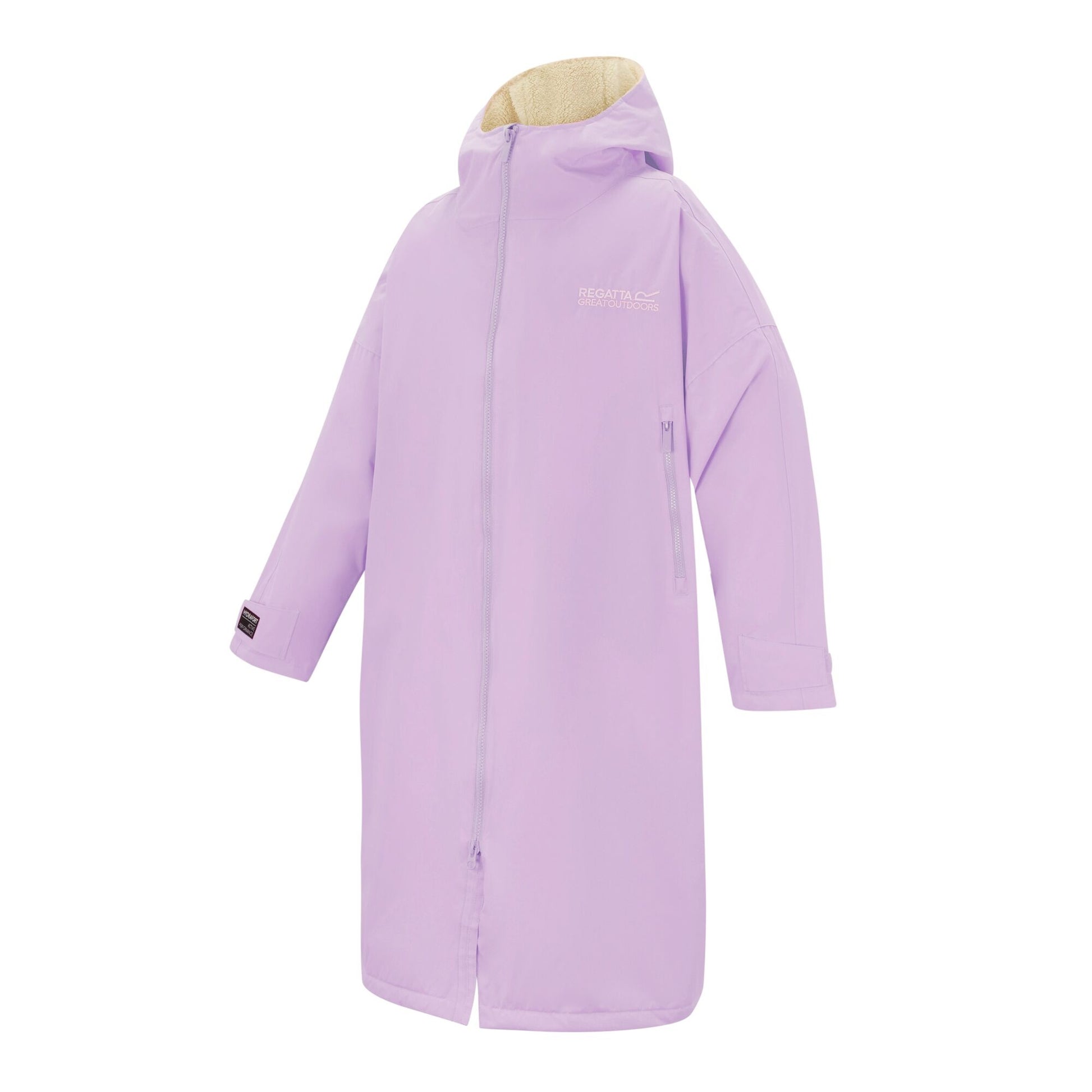 Pansy - Side - Regatta Unisex Adult Waterproof Fleece Lined Changing Robe