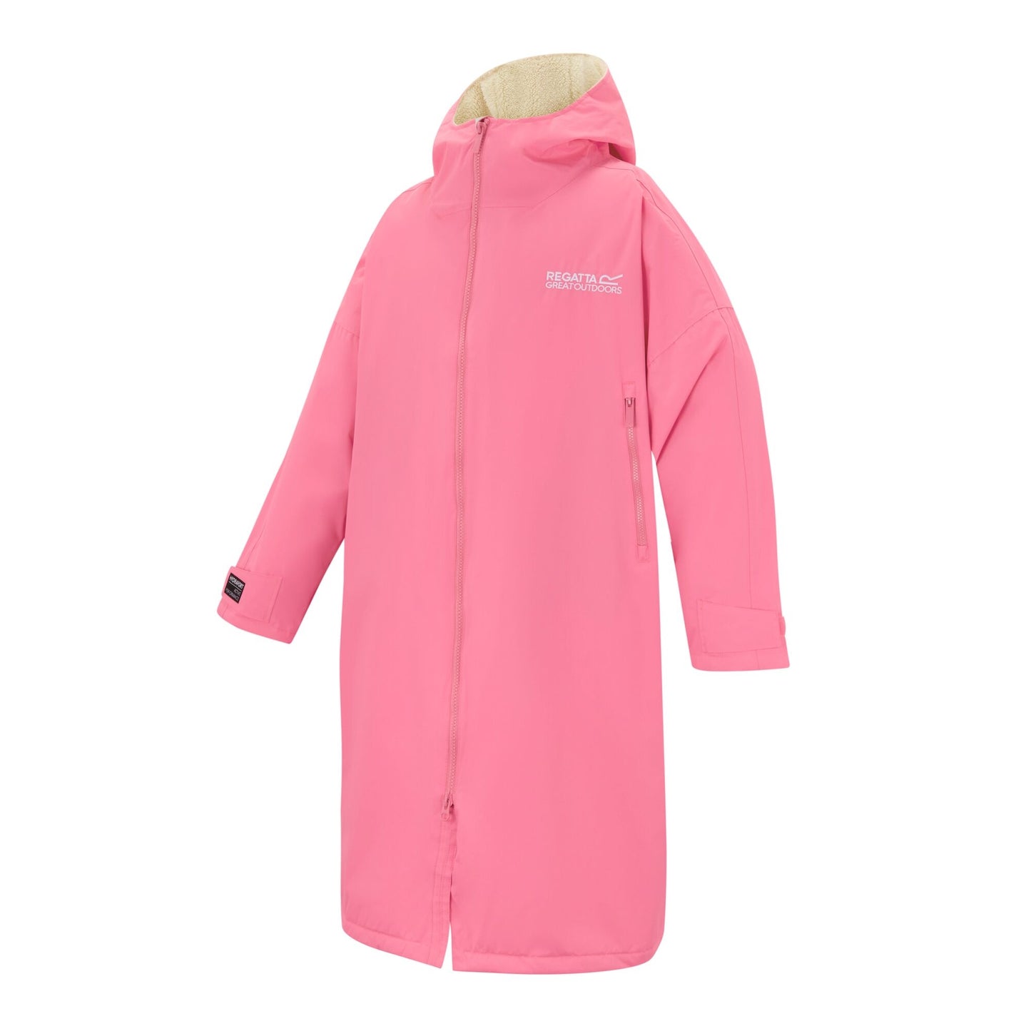 Pink Lemonade - Side - Regatta Unisex Adult Waterproof Fleece Lined Changing Robe