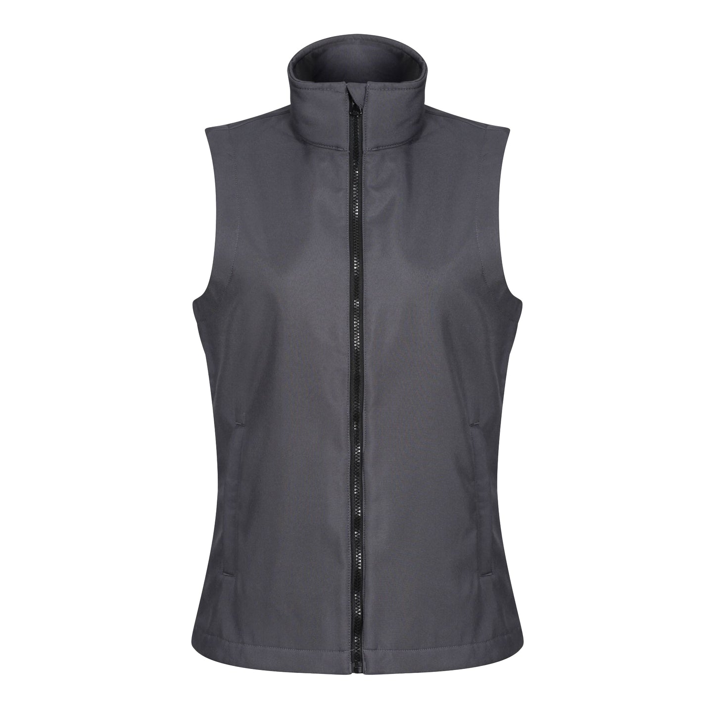 Seal Grey-Black - Front - Regatta Professional Womens-Ladies Printable Body Warmer