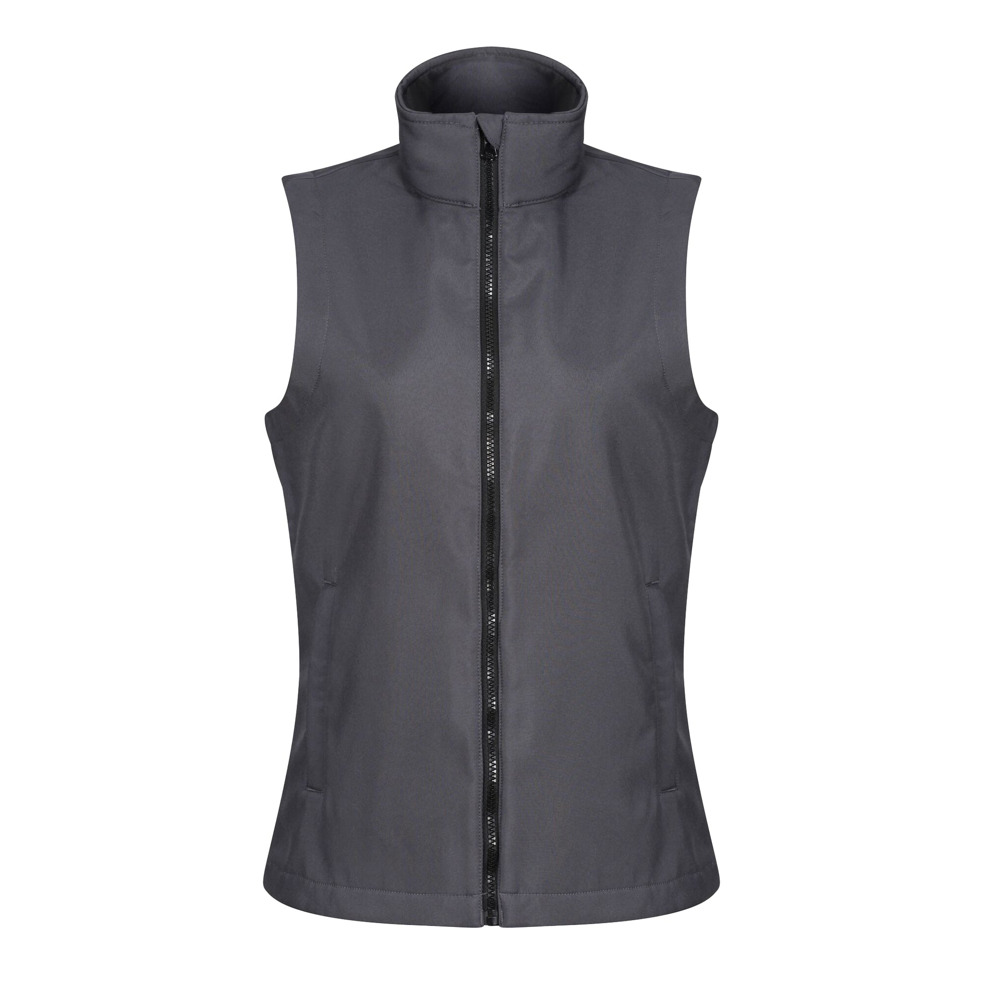 Seal Grey-Black - Front - Regatta Professional Womens-Ladies Printable Body Warmer