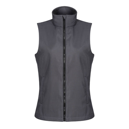 Seal Grey-Black - Front - Regatta Professional Womens-Ladies Printable Body Warmer