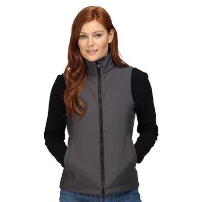 Seal Grey-Black - Side - Regatta Professional Womens-Ladies Printable Body Warmer