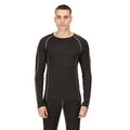 Black - Side - Regatta Mens Pro Long-Sleeved Base Layer Top