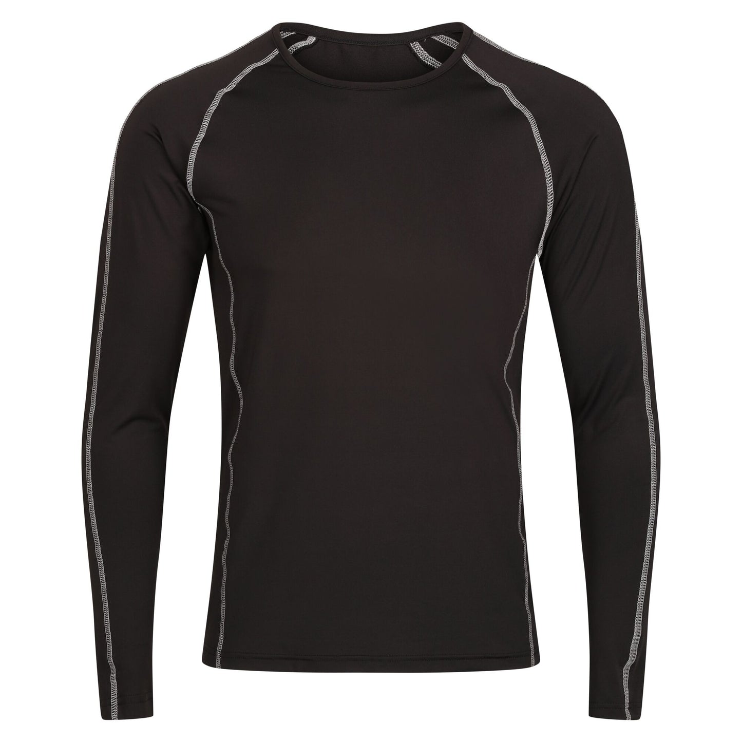 Black - Front - Regatta Professional Mens Long-Sleeved Base Layer Top
