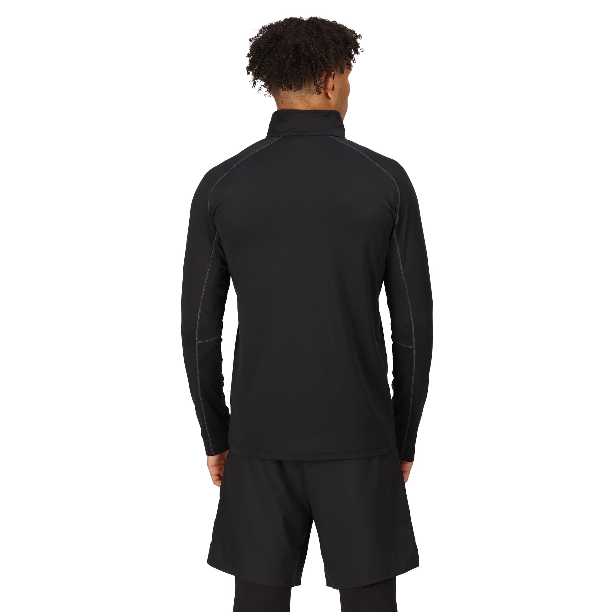 Black - Lifestyle - Regatta Professional Mens Stretch Full Zip Midlayer