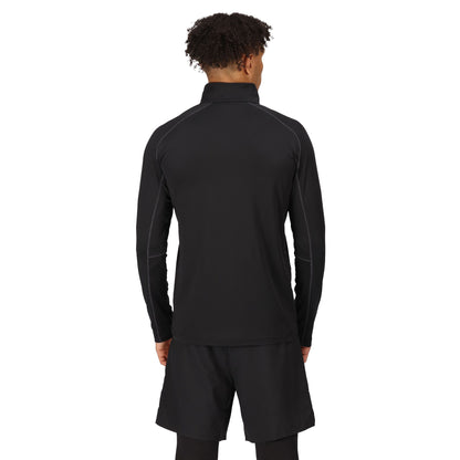 Black - Lifestyle - Regatta Professional Mens Stretch Full Zip Midlayer