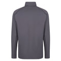 Seal Grey - Back - Regatta Mens Core Stretch Full Zip Midlayer