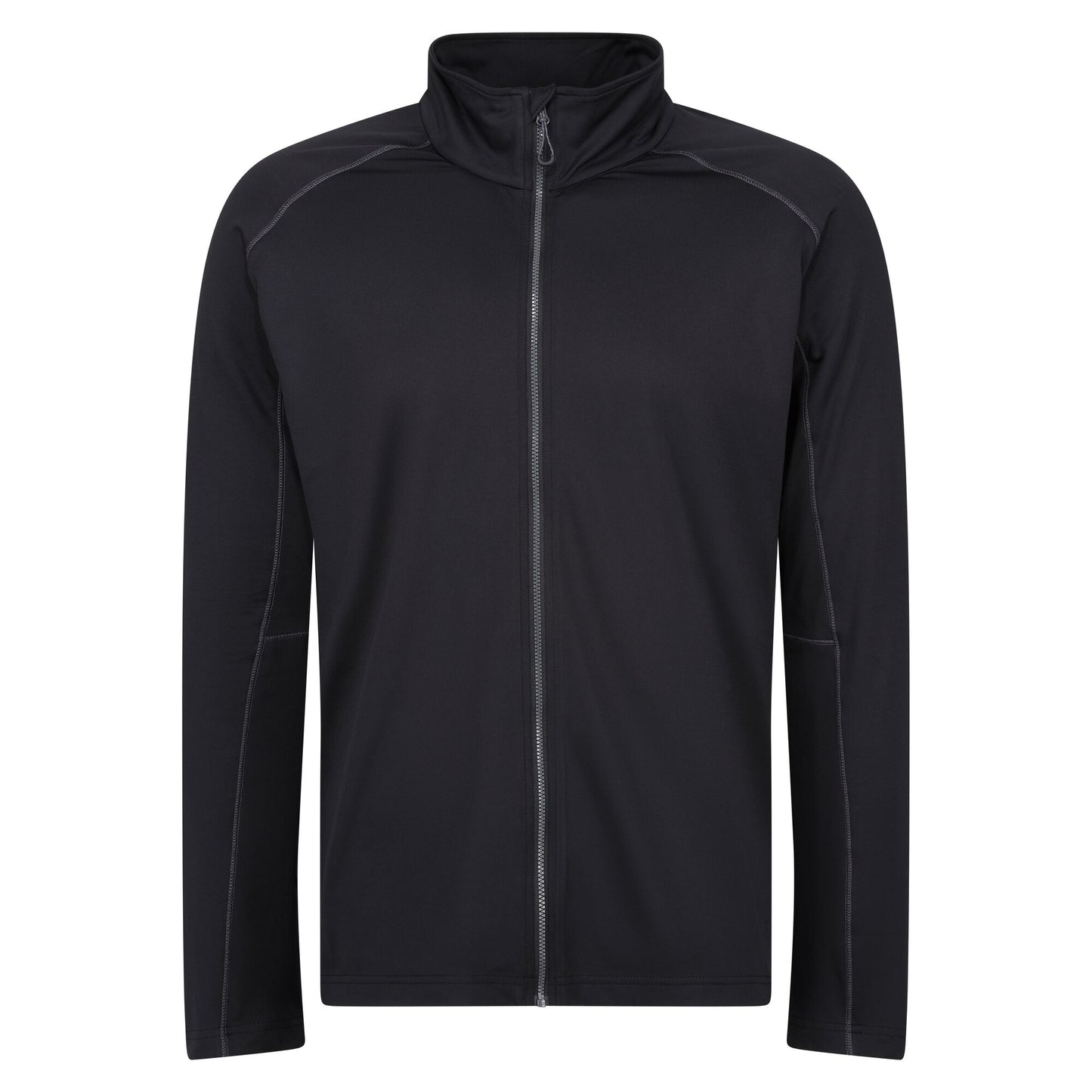 Black - Front - Regatta Professional Mens Stretch Full Zip Midlayer