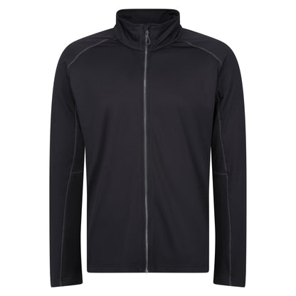 Black - Front - Regatta Professional Mens Stretch Full Zip Midlayer