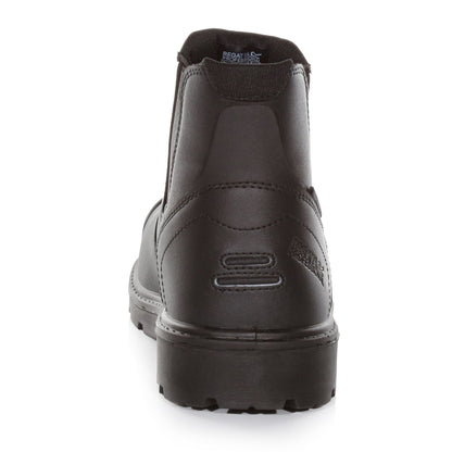 Black - Back - Regatta Professional Mens Waterproof Action Leather Dealer Boots