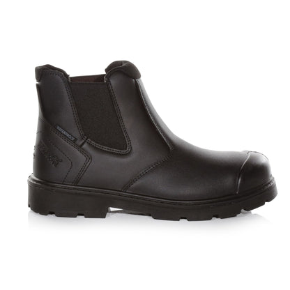 Black - Pack Shot - Regatta Professional Mens Waterproof Action Leather Dealer Boots