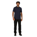 Navy - Lifestyle - Regatta Mens Pro 65-35 Short-Sleeved Polo Shirt