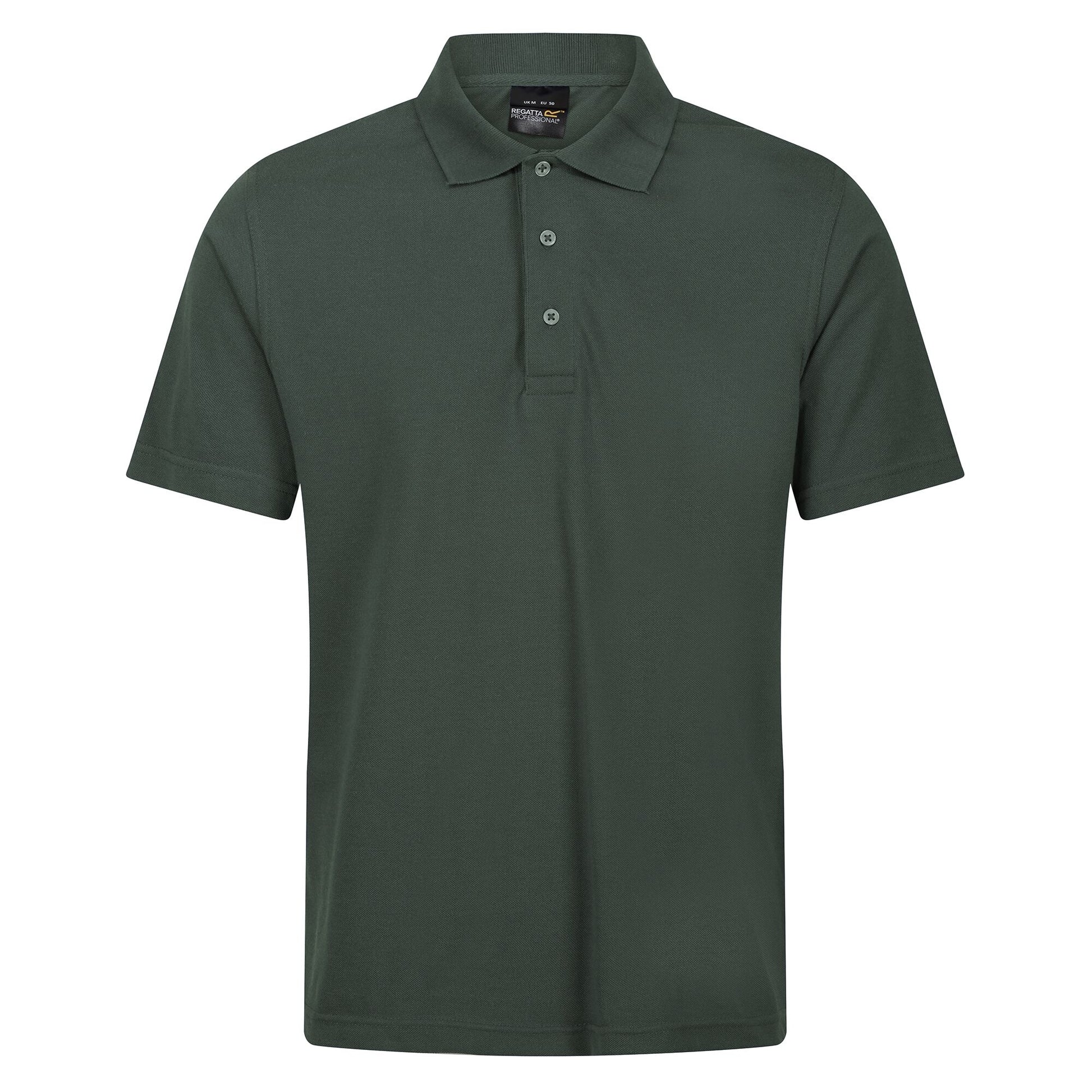 Dark Green - Front - Regatta Professional Mens Short-Sleeved Polo Shirt