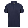 Navy - Front - Regatta Mens Pro 65-35 Short-Sleeved Polo Shirt