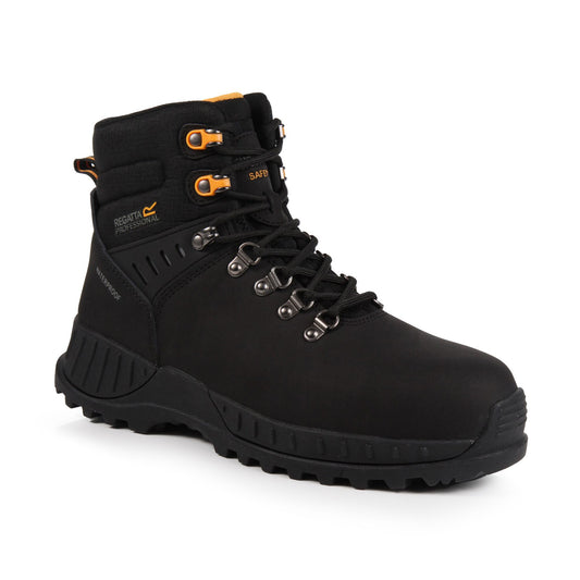 Black - Front - Regatta Professional Mens Nubuck Boots