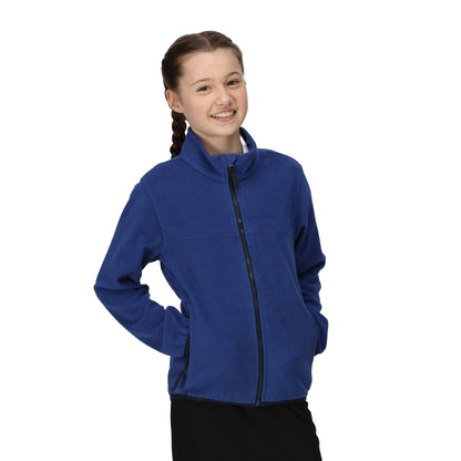 New Royal - Side - Regatta Professional Childrens-Kids Microfleece Full Zip Fleece Jacket