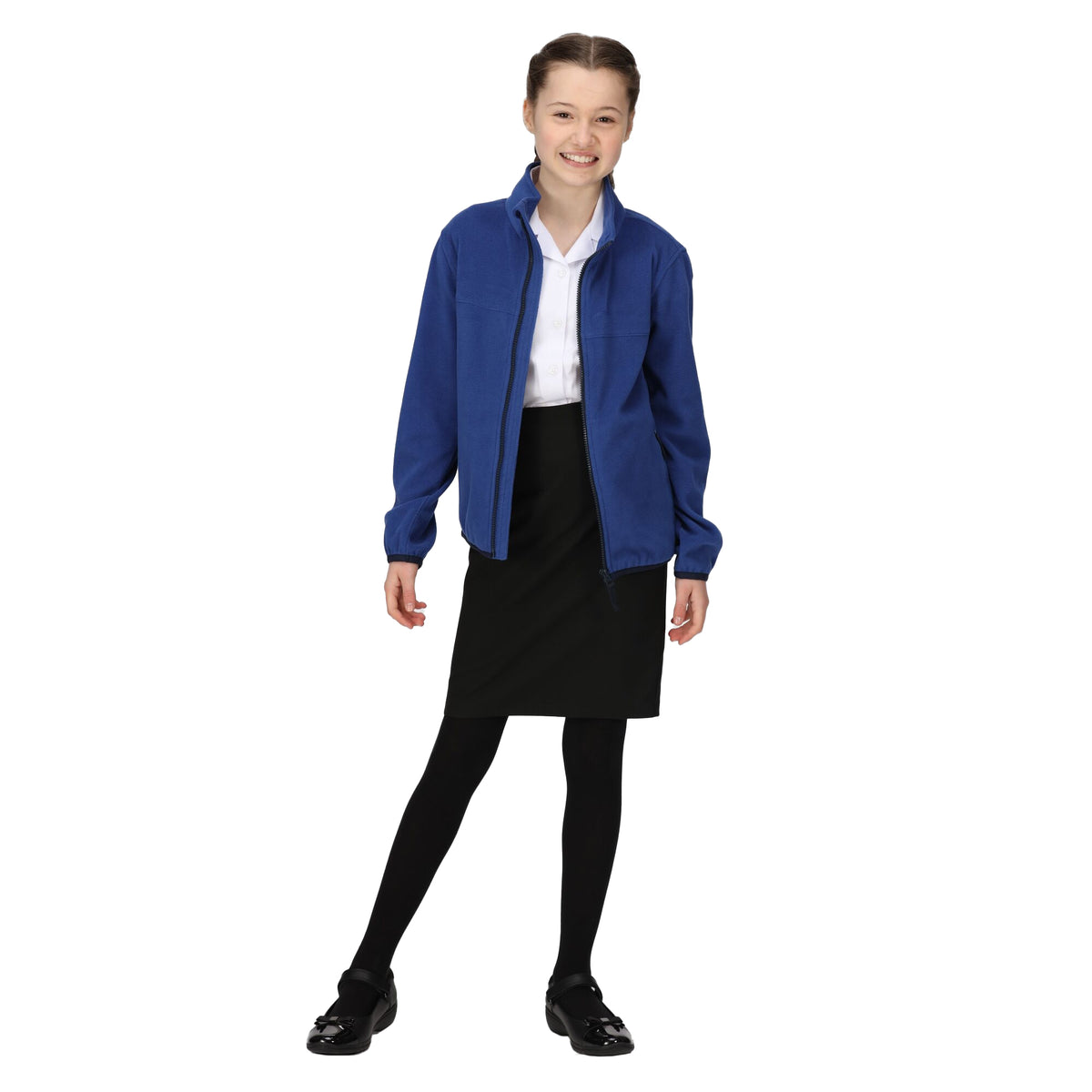New Royal - Lifestyle - Regatta Professional Childrens-Kids Microfleece Full Zip Fleece Jacket