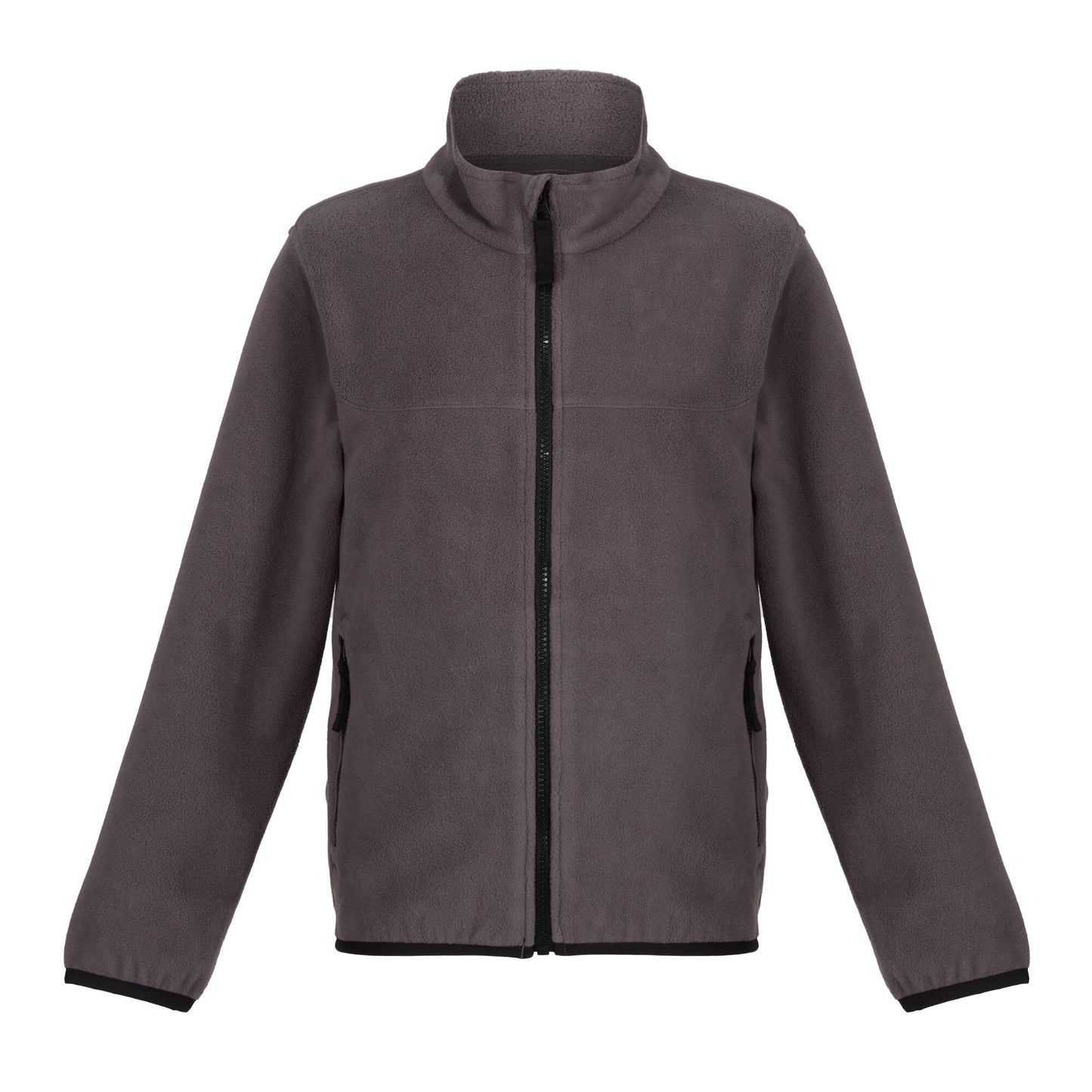 Seal Grey - Front - Regatta Professional Childrens-Kids Microfleece Full Zip Fleece Jacket