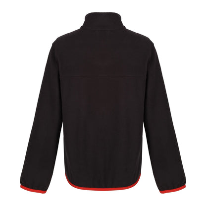 Black - Back - Regatta Professional Childrens-Kids Microfleece Full Zip Fleece Jacket
