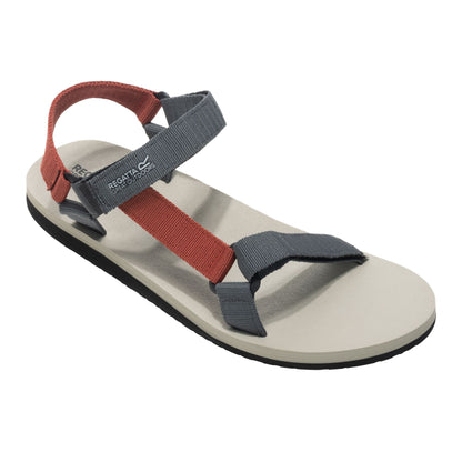 Dark Storm-Brick - Front - Regatta Mens Vendeavour Sandals