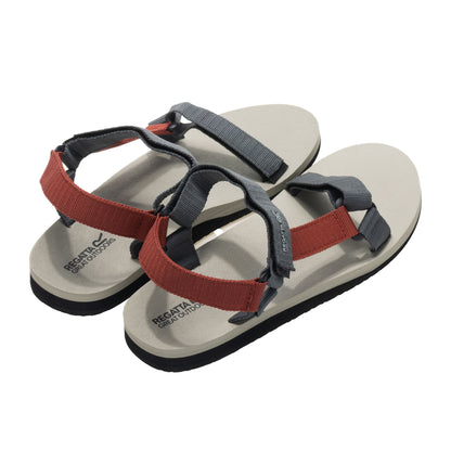 Dark Storm-Brick - Back - Regatta Mens Vendeavour Sandals