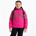 Pure Pink-Pink Hydrangea - Lifestyle - Dare 2B Childrens-Kids Slush Ski Jacket