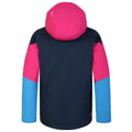 Swedish Blue-Pure Pink - Back - Dare 2B Childrens-Kids Slush Ski Jacket