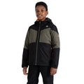 Black-Lichen Green - Lifestyle - Dare 2B Childrens-Kids Slush Ski Jacket