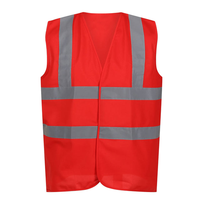 True Red - Front - Regatta Professional Unisex Adult Hi-Vis Vest