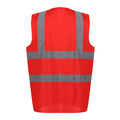 True Red - Back - Regatta Unisex Adult Pro Identity Hi-Vis Vest
