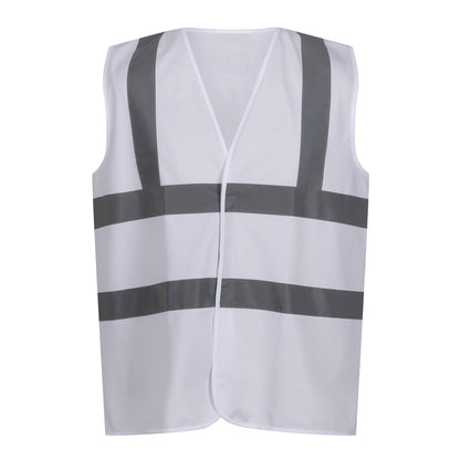 White - Front - Regatta Professional Unisex Adult Hi-Vis Vest