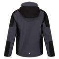 Seal Grey-Black - Back - Regatta Childrens-Kids Highton IV Waterproof Jacket