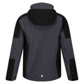 Seal Grey-Black - Back - Regatta Childrens-Kids Highton IV Waterproof Jacket