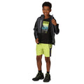 Seal Grey-Black - Pack Shot - Regatta Childrens-Kids Highton IV Waterproof Jacket