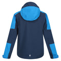 Blue Wing-Indigo - Back - Regatta Childrens-Kids Highton IV Waterproof Jacket