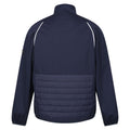 Navy-Danger Red - Back - Regatta Mens Steren Hybrid Soft Shell Jacket