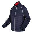 Navy-Danger Red - Side - Regatta Mens Steren Hybrid Soft Shell Jacket