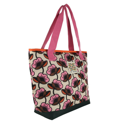 Fuchsia - Back - Regatta Orla Kiely Passion Flower Tote Bag