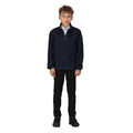 Navy - Front - Regatta Professional Childrens-Kids Microfleece Half Zip Fleece Top