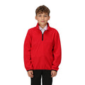 Classic Red - Front - Regatta Childrens-Kids Microfleece Half Zip Fleece