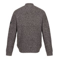 Dark Grey - Back - Regatta Mens Solomon Marl Knitted Zip Neck Sweatshirt