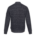 Navy - Back - Regatta Mens Solomon Marl Knitted Zip Neck Sweatshirt