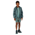 Sea Pine - Pack Shot - Regatta Childrens-Kids Lever Printed Packaway Waterproof Jacket