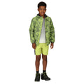 Green Algae - Pack Shot - Regatta Childrens-Kids Lever Printed Packaway Waterproof Jacket