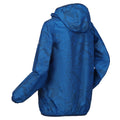 Indigo Blue - Lifestyle - Regatta Childrens-Kids Lever Printed Packaway Waterproof Jacket