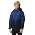 Navy-New Royal - Lifestyle - Regatta Childrens-Kids Beamz III Waterproof Jacket