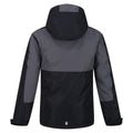 Black-Seal Grey - Back - Regatta Childrens-Kids Beamz III Waterproof Jacket